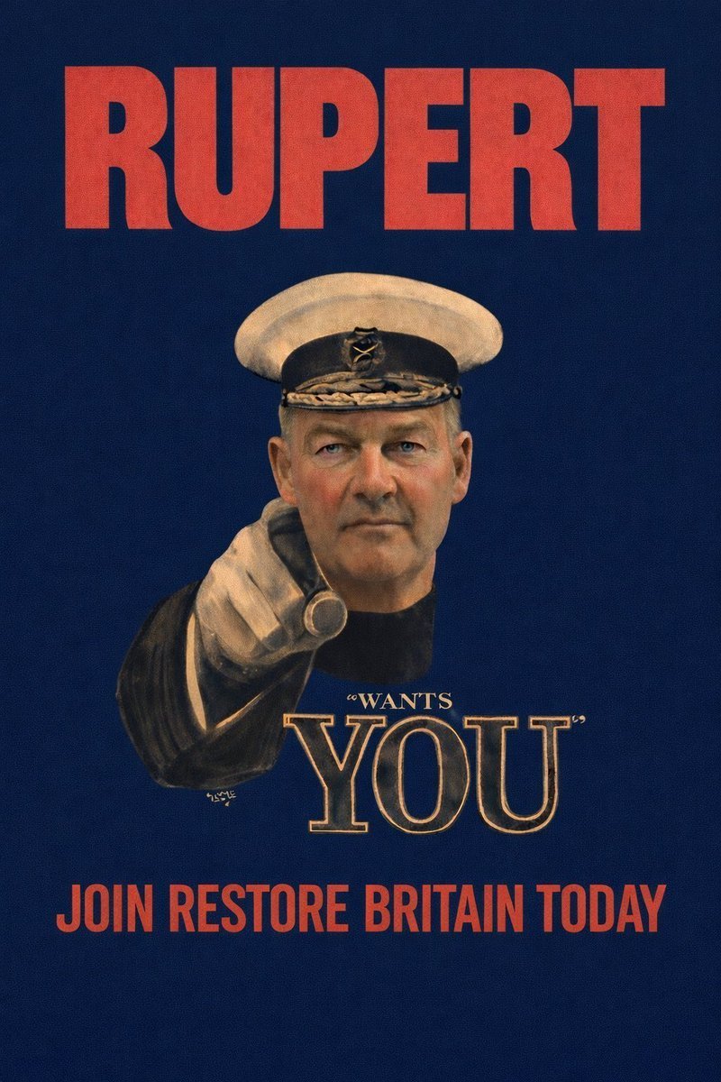 AileenBart60380's tweet photo. THE ONLY PARTY, FIGHTING FOR THE BRITISH PEOPLE, IS RESTORE BRITAIN 🇬🇧 https://t.co/H0tVLNKjMC