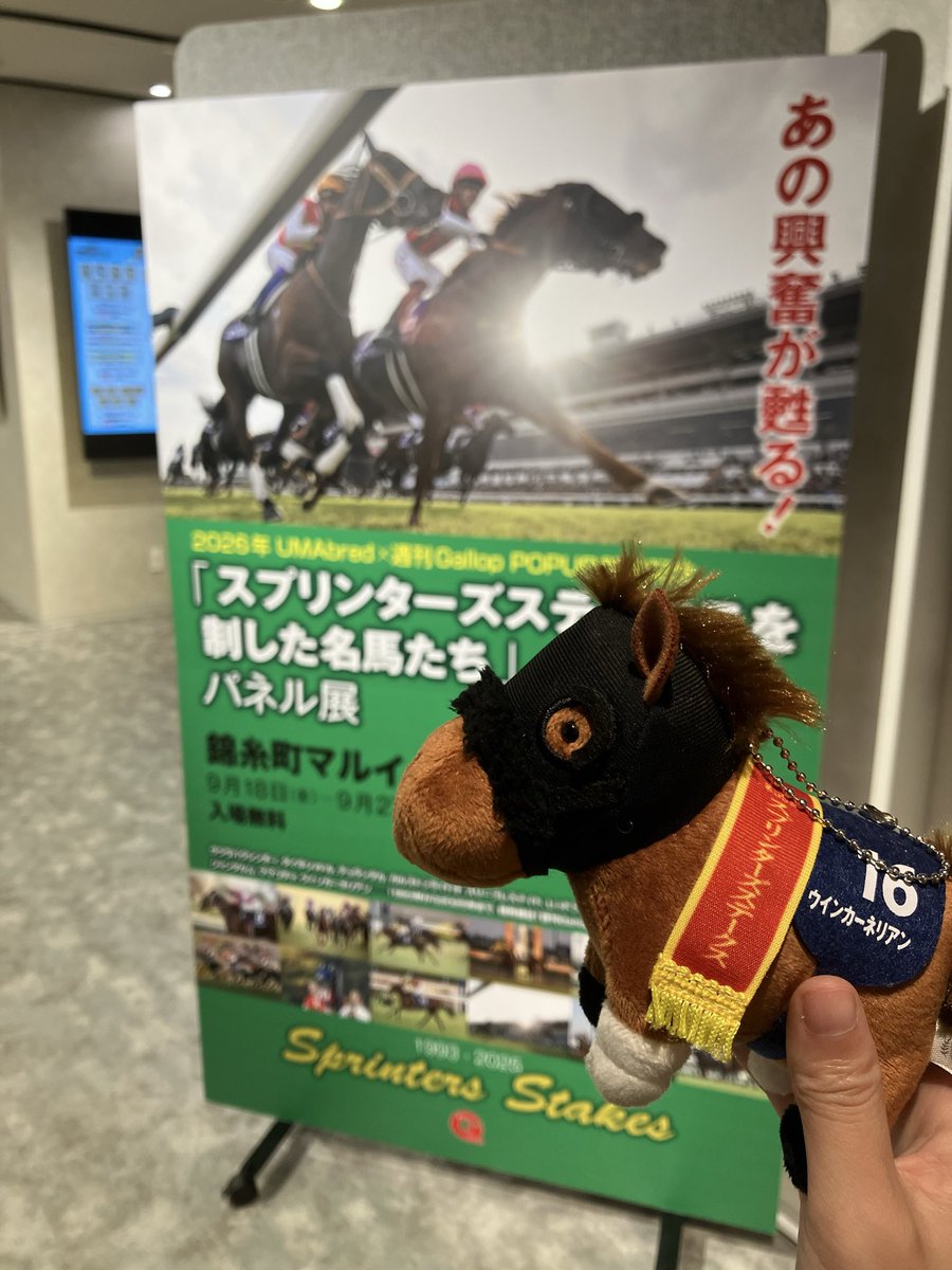 ujoxou's tweet photo. そういや錦糸町のマルイ久々に行ってきた。カーネリアンのクリアファイルだけ買いに来た。そんで頼むからウインカーネリアンのグッズ増やしてくれ。昨年覇者やぞ？忖度しろ笑 https://t.co/zKaRA99YoM