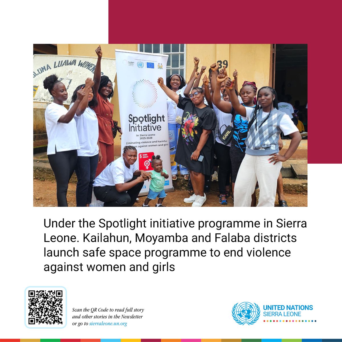 UNSierraLeone's tweet photo. @GlobalSpotlight #UNWeeklyHighlights https://t.co/D63K6GaqWs
