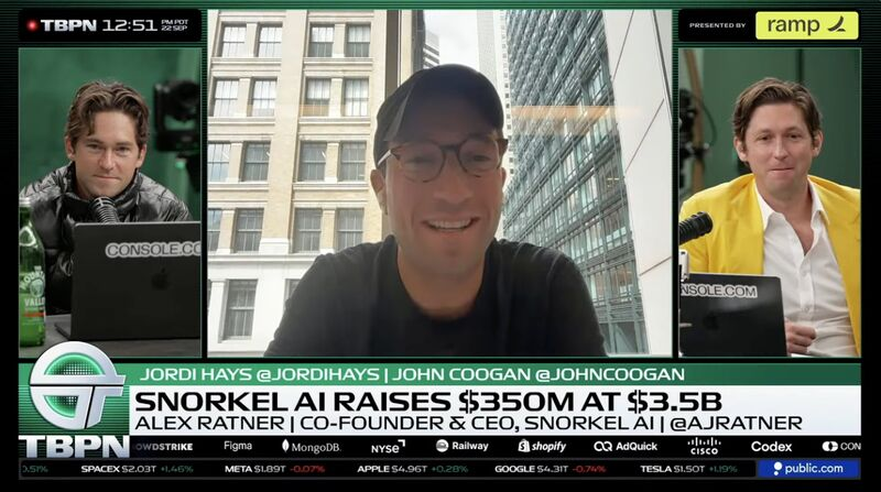 BlumbergCapital's tweet photo. Our team is proud to announce our investment in @SnorkelAI, the frontier AI data lab building the data and environments behind advanced AI systems. Snorkel announced a $350M Series E at a $3.5B valuation. Learn more and hear from CEO Alex on TBPN (1:46): https://t.co/ZTMrNCdTID https://t.co/wP8asFE6RL