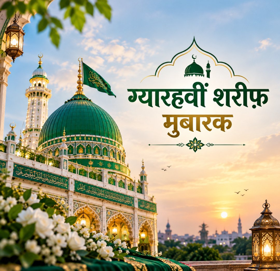 Passionate__11's tweet photo. Asslamualaikum.. 💫

🌙✨ ग्यारहवीं शरीफ़ मुबारक ✨🌙

आज का दिन उस मुबारक हस्ती की याद का दिन है, जिनकी ज़िंदगी इल्म, तक़वा, इबादत और इंसानियत की मिसाल है। 🌹

हज़रत गौस-ए-पाक, महबूब-ए-सुब्हानी, शैख़ अब्दुल क़ादिर जीलानी रज़ियल्लाहु अन्हु की बारगाह में ख़िराज-ए-अक़ीदत पेश करते हुए दुआ है कि अल्लाह तआला उनके फ़ैज़ और बरकत से हमारी ज़िंदगियों को भी नेकी, ईमान और मोहब्बत से रोशन फ़रमाए। 🤲❤️

या अल्लाह!
हमारे घरों में बरकत अता फ़रमा,
हमारे दिलों को सुकून अता फ़रमा,
हमारी परेशानियों को दूर फ़रमा,
हमारी जायज़ दुआओं को क़ुबूल फ़रमा,
हमारे वालिदैन पर अपनी रहमत नाज़िल फ़रमा
और हमें नेक रास्ते पर चलने की तौफ़ीक़ अता फ़रमा। 🤲

गौस-ए-पाक के सदक़े और वसीले से
हर दुखी दिल को सुकून मिले,
हर परेशान इंसान की परेशानी दूर हो,
हर घर में खुशियाँ और बरकत आए। 🌹

✨ ग्यारहवीं शरीफ़ की दिली मुबारकबाद ✨

या गौस-ए-आज़म दस्तगीर ❤️💫
