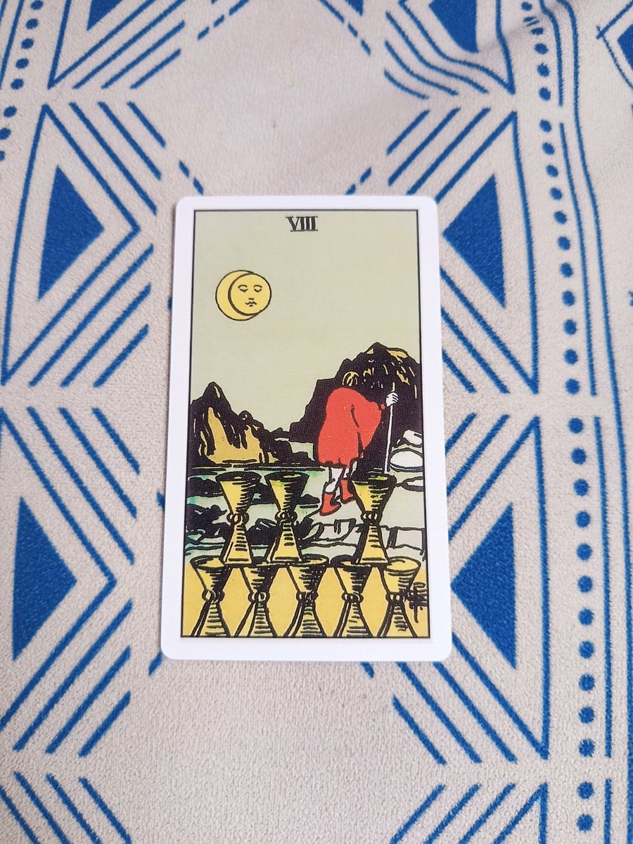 Iam_angelsz's tweet photo. Todo dia uma carta a #Thred
Carta do dia : oito de copas
Simbologia do dia
O oito de copas trás pro dia uma energia muito forte de desapego, fala sobre sair da rotina, por mais difícil que seja
Hoje escolhas devem ser tomadas, sair da zona de conforto pode ser o ideal https://t.co/re3Qt4JqpV