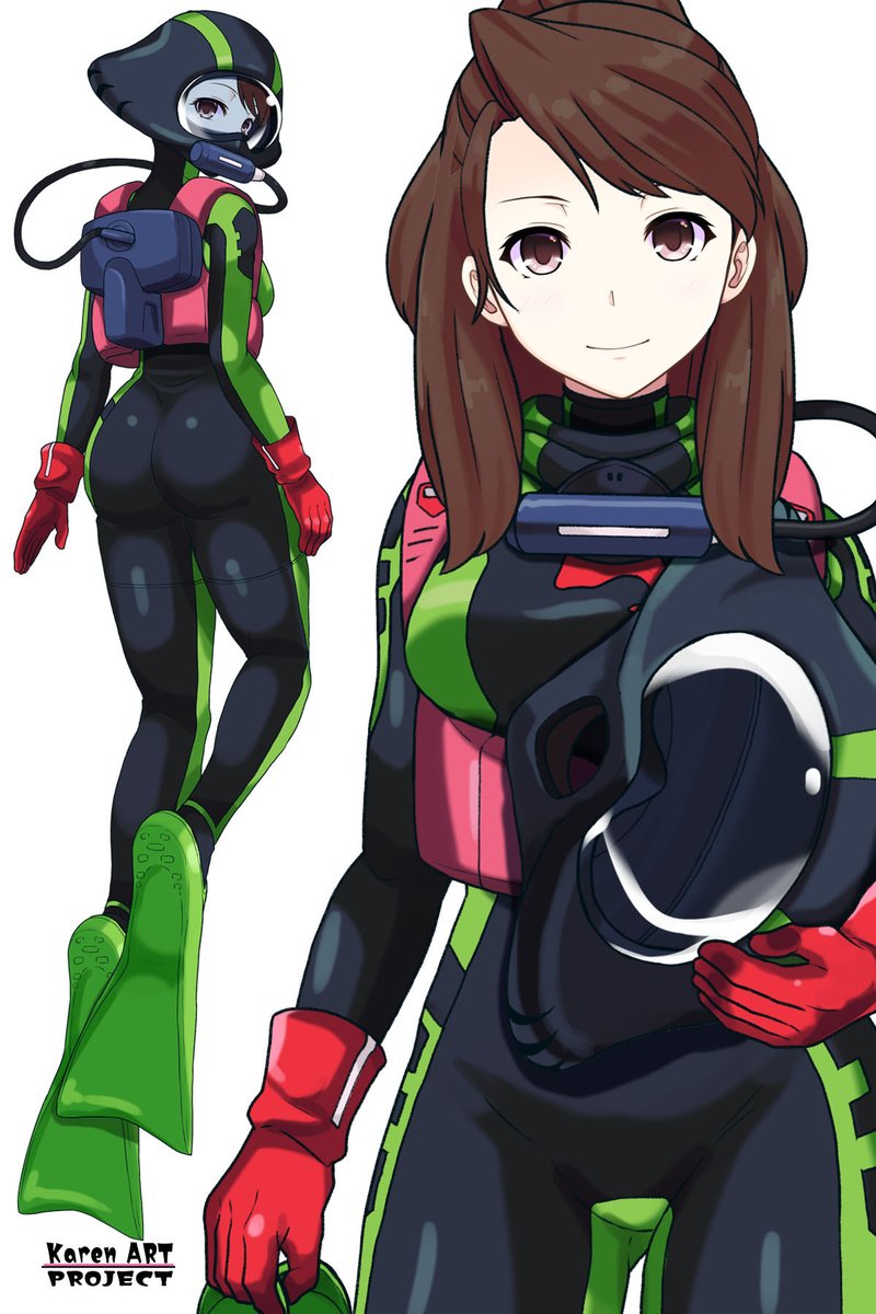 WWRC12's tweet photo. カレン➕ドナ姉さん
ターンエーガンダムに登場するダイビング装備 https://t.co/Pri1izyCWw