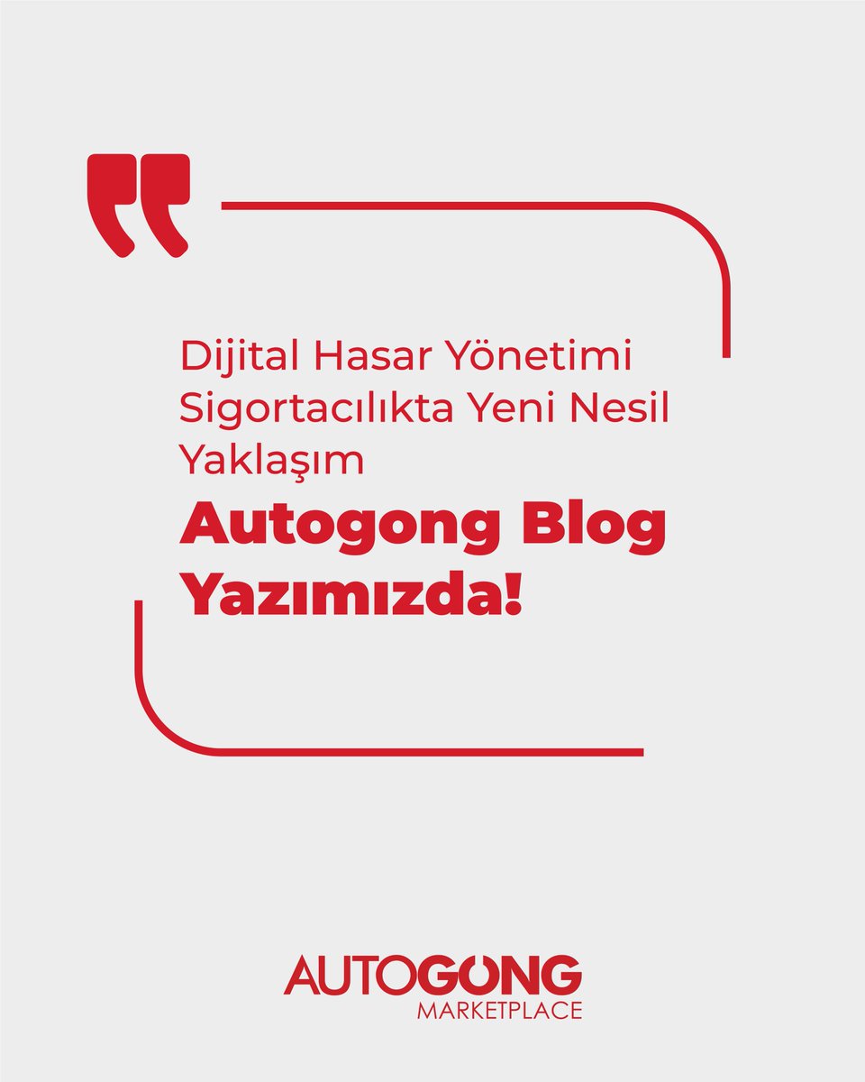 AUTOGONG's tweet photo. ✨Yeni Blog Yazımız Yayında!✍

🚘Dijital Hasar Yönetimi: Sigortacılıkta Yeni Nesil Yaklaşım
Tüm detayları sizler için derledik!

📑 Blog yazımıza göz atmak için bio’daki linke tıklayın! 📲
.
.
.
#autogong #otoihale #hasarlıoto #onlineihale #hasarlıarac #blog https://t.co/Szi3K95OO7