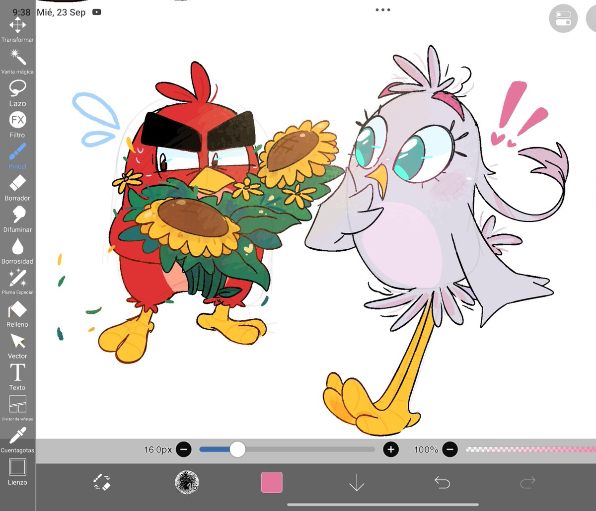 Gqcishere's tweet photo. 🌼 | ¿Me vas a seguir mirando o qué? #redilver #RedxSilver #angrybirds https://t.co/tu631luRzn