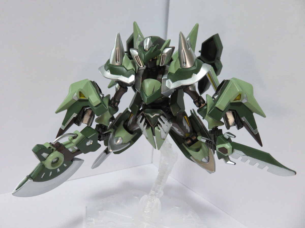 sabuShikashika's tweet photo. 【LBX超ブーストカタログ】
No.059「グリム・ヴァルド 」

製作者→ 1800(@FBpHWEyWPP8717 )様からの一言！
「ピンバイス等を使うのが初めてだったので緊張しました。緑が好きなんです。」 https://t.co/70Bs8H0vxH