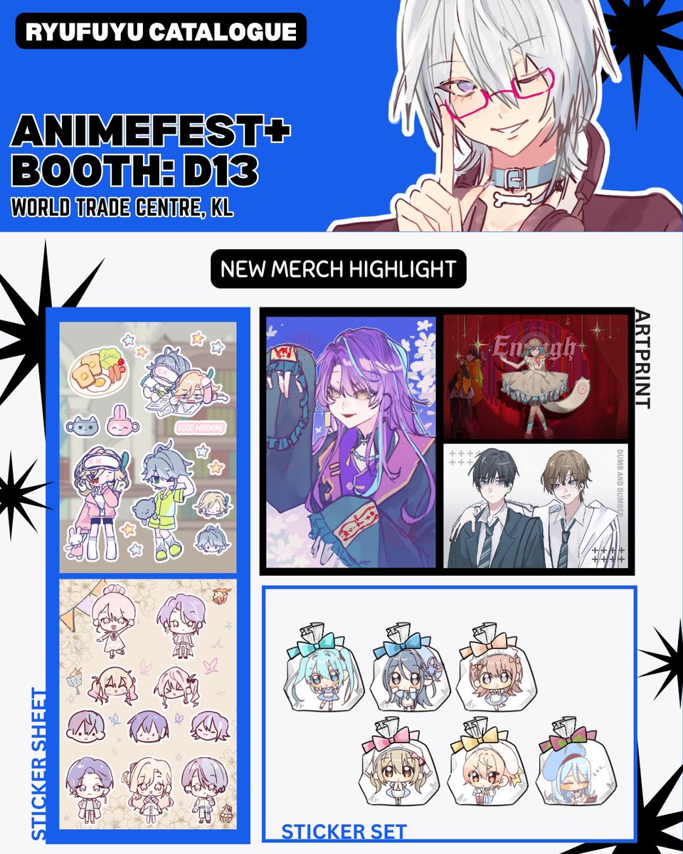 samooryuu's tweet photo. My catalogue for #Animefestplus 2026!

Will be boothing with @noibunnieVT @/kagerou.sketch @nacchatte 

📌Booth location: D13, Konbineko
🏦Venue: World Trade Centre Kuala Lumpur (PWTC)
📅Date: 26–27 September 2026 

DM to Preorder!
#animefest2026 #animefest2026catalogue https://t.co/yp3ygRexjo