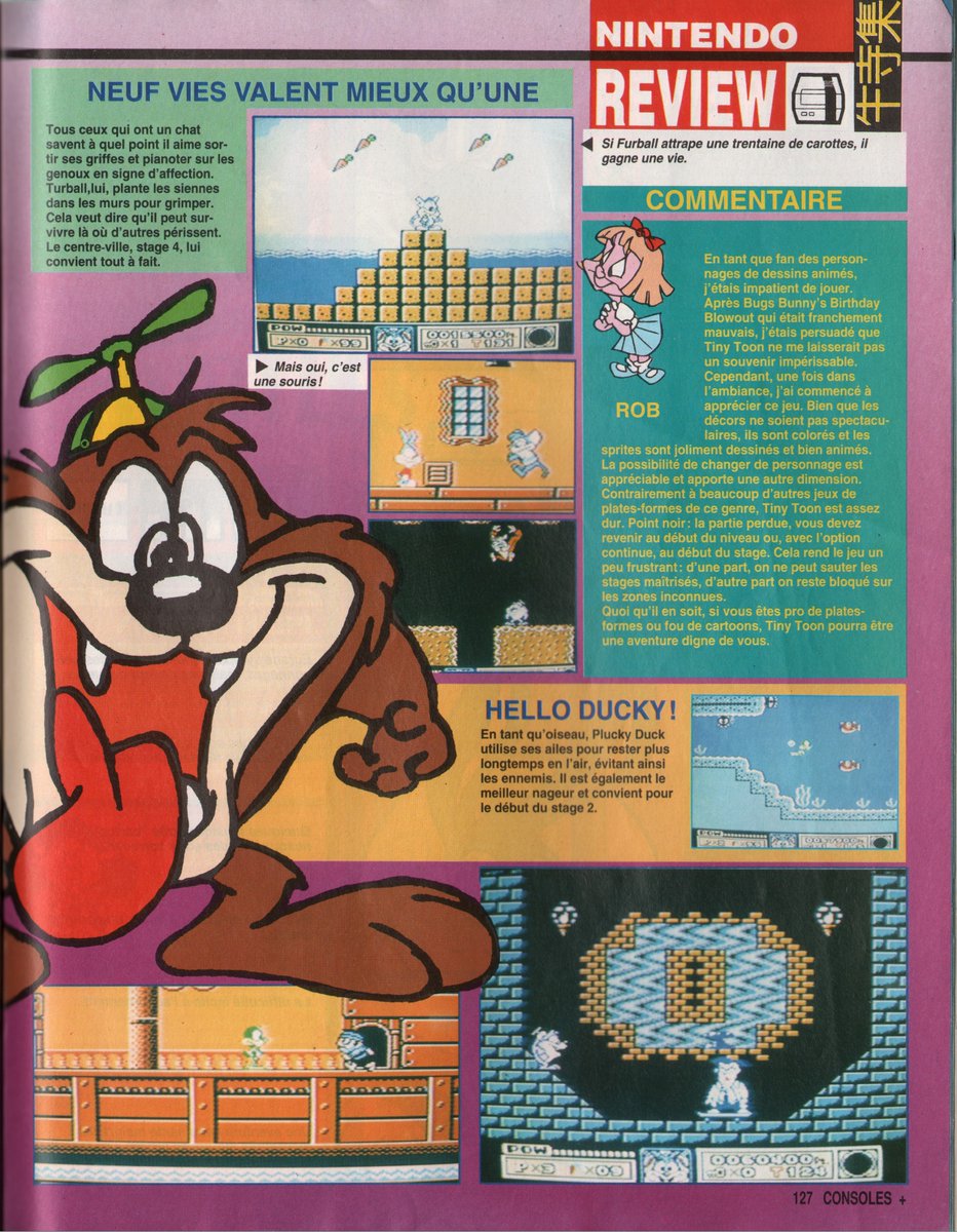 AllmightoFranky's tweet photo. On continue les tests avec l'excellente version de #TinyToonAdventures sur #NES (et oui du #Konami) et #NinjaGaiden sur #MasterSystem!! 2/4 https://t.co/3t2GLFFstk