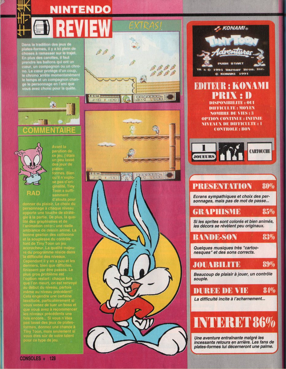 AllmightoFranky's tweet photo. On continue les tests avec l'excellente version de #TinyToonAdventures sur #NES (et oui du #Konami) et #NinjaGaiden sur #MasterSystem!! 2/4 https://t.co/3t2GLFFstk