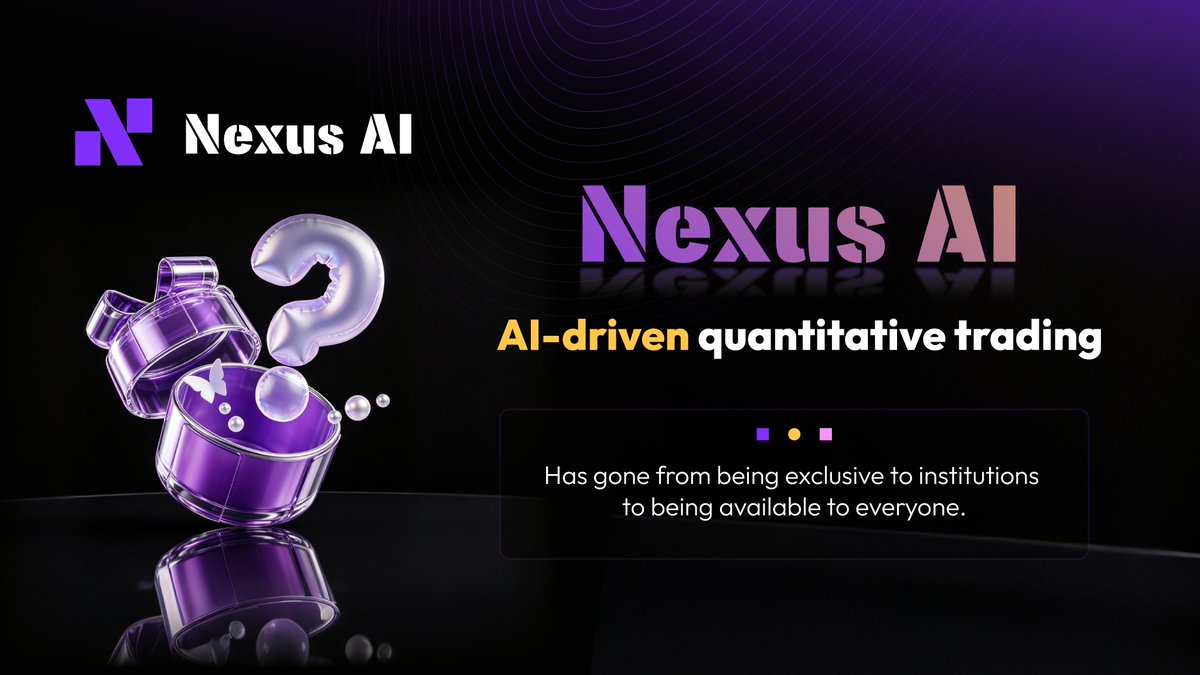 NexusAIGlobal__'s tweet photo. AI-driven quantitative trading capabilities are transitioning from being monopolized and exclusive to being widely available. NexusAI is working diligently on this path, making intelligent trading accessible to everyone.

#NexusAI #AIQuantitative #Web3 #IntelligentTrading https://t.co/Nkc82wqNBW