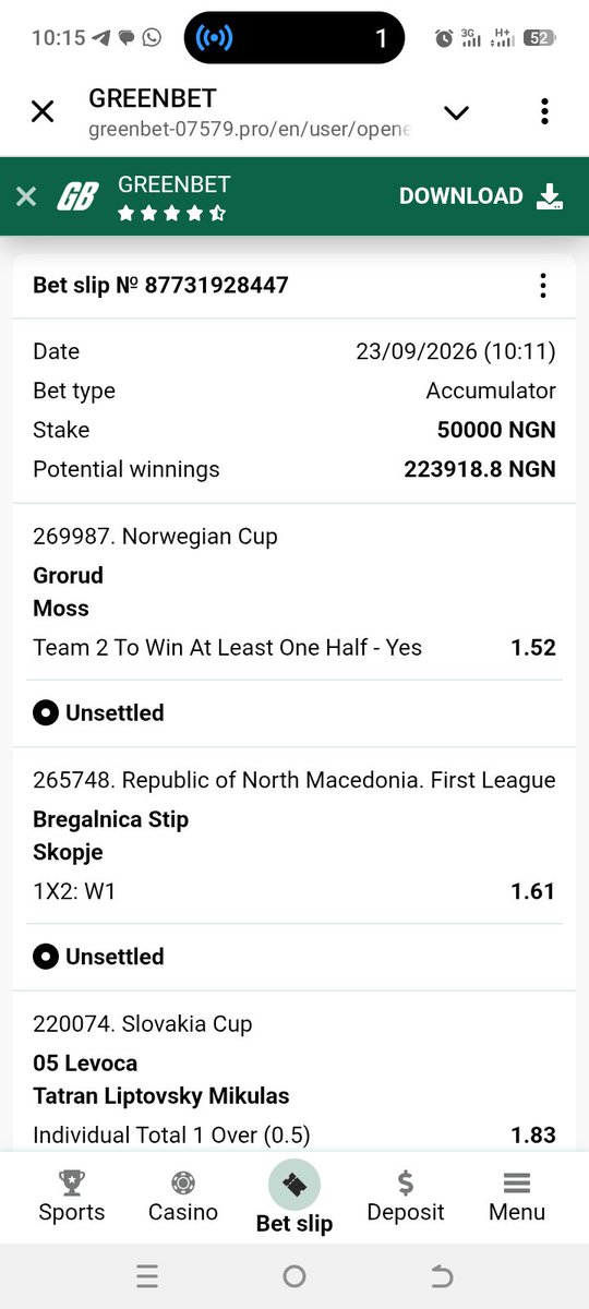 Lightbets2's tweet photo. 4 odds on GREENBET 

CODE: U2ZZJ

⭐⭐Register on greenbet via link👉👉👉 https://t.co/4NmW6Er7Rr

🏆🏆Use promo code GLMM

and get 100% bonus on first deposit https://t.co/e9B4xr8M5U
