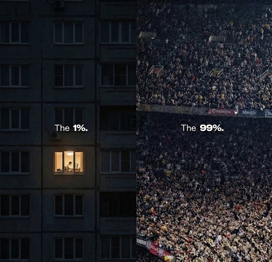 ManOfFocus_'s tweet photo. BE THE 1%. https://t.co/85J7yy4Jmi