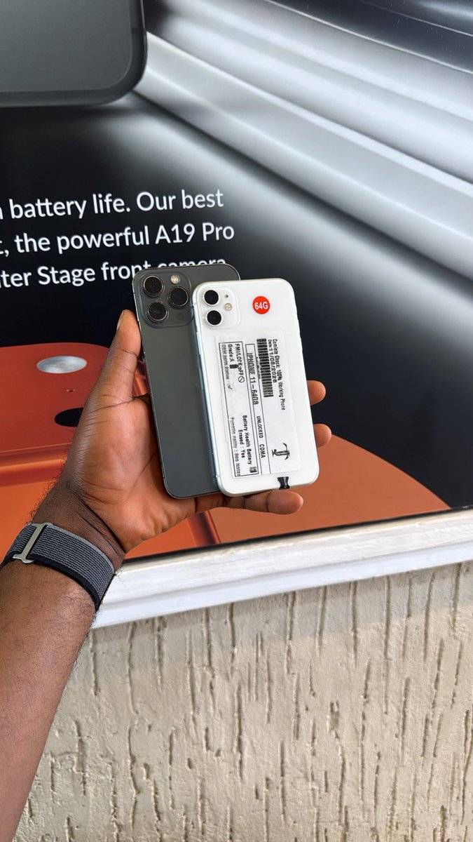 MEEKiSHOP's tweet photo. #FalaaDeal o’clock
iPhone 13 Pro Max 512GB BH89 ¢3,500ghc
iPhone 11 64GB BH92 ¢2,000ghc
Swap deals allowed ✅💯
Delivery or pickup ✅
WhatsApp/ Call 0554918694
Location 📍 Circle Mall Shop
Please retweet ❤️ https://t.co/FdlOM0XsrC