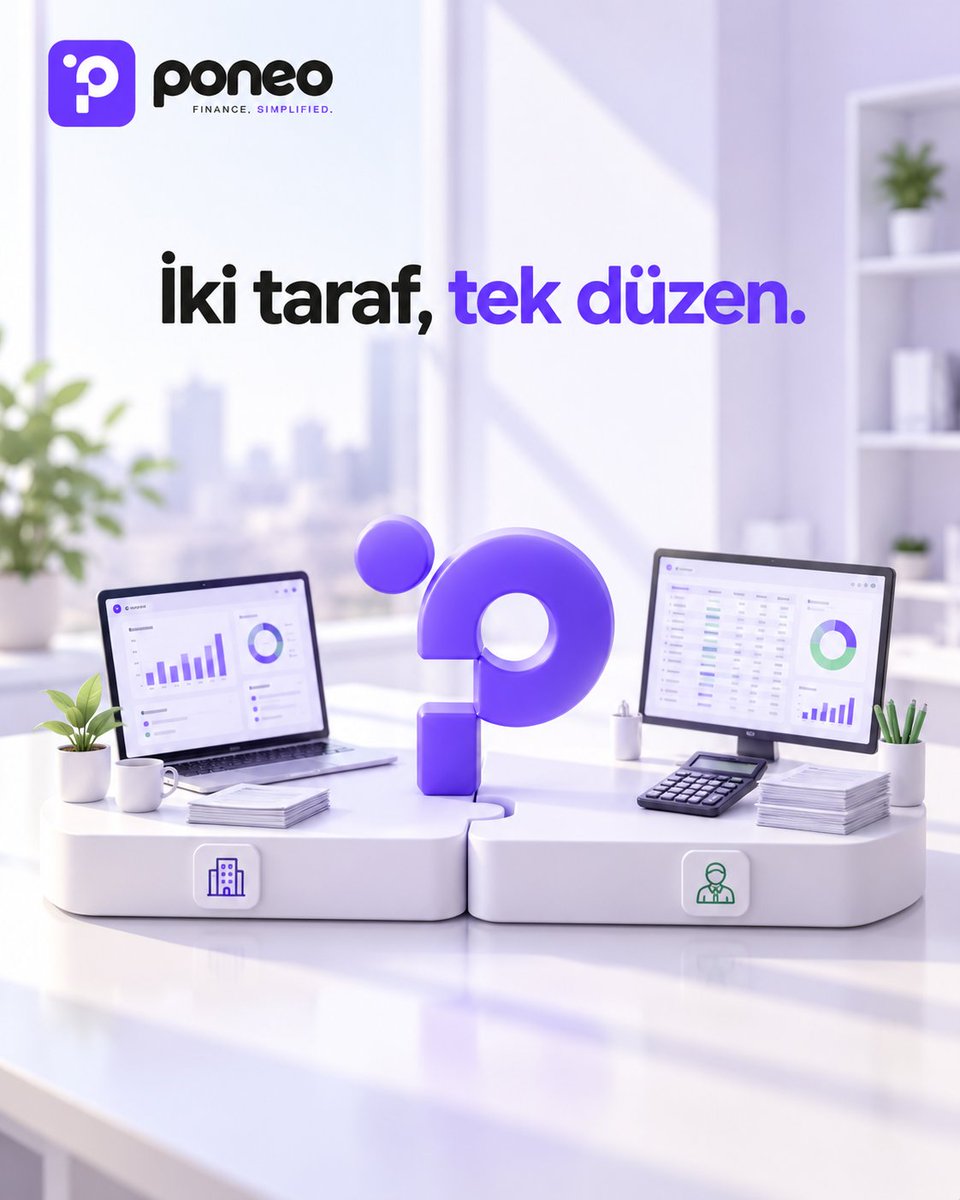 poneoco's tweet photo. Bir tarafta işletmesini büyütürken gelirini, giderini ve faturalarını takip etmek isteyenler. 

Diğer tarafta birden fazla mükellefin süreçlerini düzen içinde yönetmeye çalışan mali müşavirler.

İki taraf, tek düzen.

Poneo.
Finance. Simplified.

#Poneo 
#ÖnMuhasebe 
#MaliMüşavir https://t.co/CxZ5TbU88v
