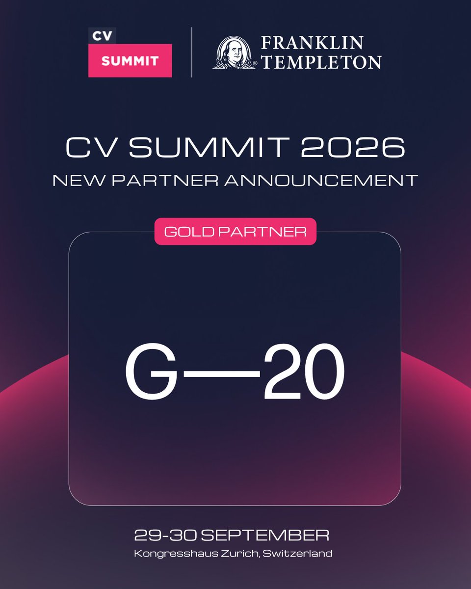 CV_Labs's tweet photo. Say hello to G-20Group, joining #CVSummit 2026 as a partner!

G-20 Group is a leading cross-asset trading firm active in delta-one and derivatives markets. Established in 2010, G-20 Group offers liquidity solutions, treasury management, and institutional advisory services. G-20 Group is supported by an outstanding team of professionals, with a robust global presence in EMEA, Americas, and APAC.

Liquidity, treasury, and trading infrastructure sit at the operational backbone of the institutional digital assets shift. G-20 Group's cross-asset positioning and global presence bring a distinctly institutional perspective to the CV Summit floor, reflecting how quickly digital assets are being folded into the day-to-day mechanics of professional markets.

Meet G-20 Group at CV Summit 2026 to hear how the world's leading trading firms are approaching the shift to digital asset markets.

📅 29-30 September | Kongresshaus Zürich
🎟️ Secure your ticket: https://t.co/kz2KBGbfl8