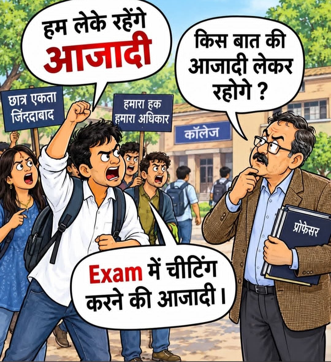 SabitaShailend1's tweet photo. पहले पानी पीने नहीं दिए ,।
अब परीक्षा में चिटिंग करने 
भी नहीं देते ....😁 https://t.co/J3STRqX6E0