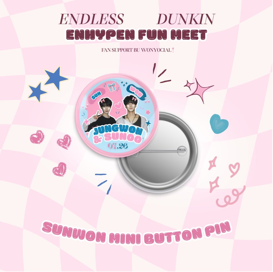 wonyocial's tweet photo. ˚.⋆꒰১ ໒꒱⋆.˚ endless enhypen dunkin funmeet freebies ˚.⋆꒰১ ໒꒱⋆.˚
𑣲⋆ mbf, rt and like
𑣲⋆ 1:1 ratio ; limited qty
𑣲⋆ open for onsite trades
fan support by @wonyocial
#DUNKIN #DunkinPH_ENDLESS #ENDLESSFunMeet #ENHYPEN #JUNGWON #SUNOO https://t.co/SNOCyqoYFT