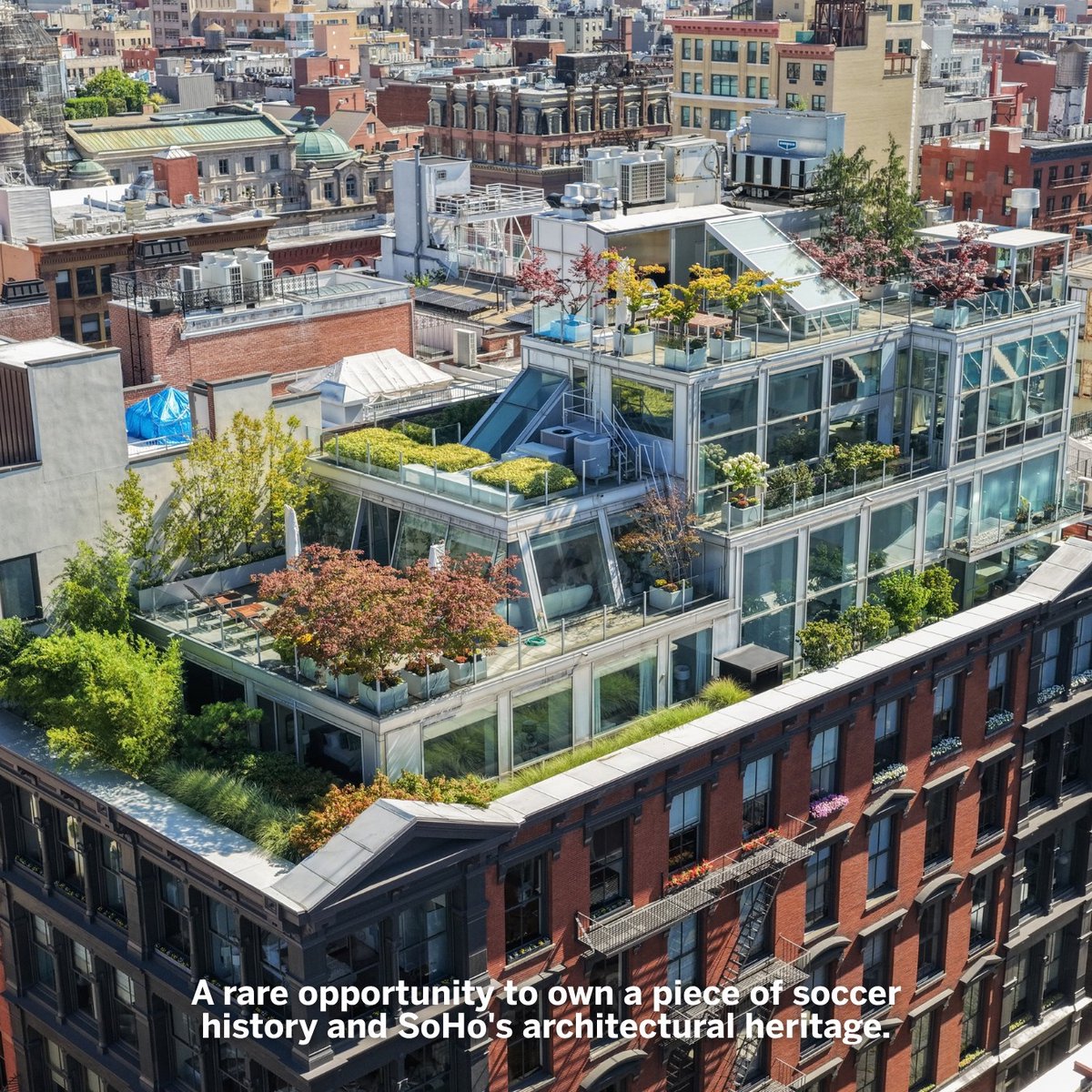 footmercato's tweet photo. Thierry Henry réclame 22 M€ pour son luxueux penthouse à New York ! 🏠💰

L’ancien attaquant des Bleus et sa compagne Andrea Rajacic ont mis en vente leur propriété de 565 m² à Manhattan, avec près de 316 m² d’espaces extérieurs. 🇺🇸

Prix affiché : 25 M$ (��� 22 M€) 😳
