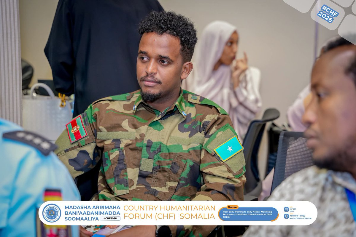 gedo247's tweet photo. @OCHASom presented the #Deyr2026 forecast at the #CHF2026 in Mogadishu, warning that Above-Average rainfall in parts of #Southern and #Central Somalia could raise the risk of riverine and flash flooding.
#ElNino2026 #ElNinoPreparedness #Flooding #Somalia https://t.co/myX3BuK1ln