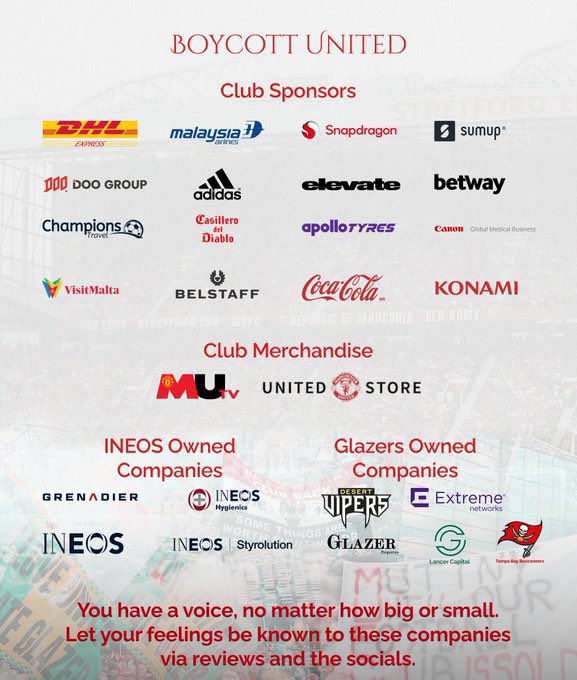 BobbieLouise94's tweet photo. @ManUtd #BoycottUnited #GlazersAndIneosOut #SaveManchesterUnited #SaveManUtd #SaveMUFC https://t.co/vM3jiMnLX3
