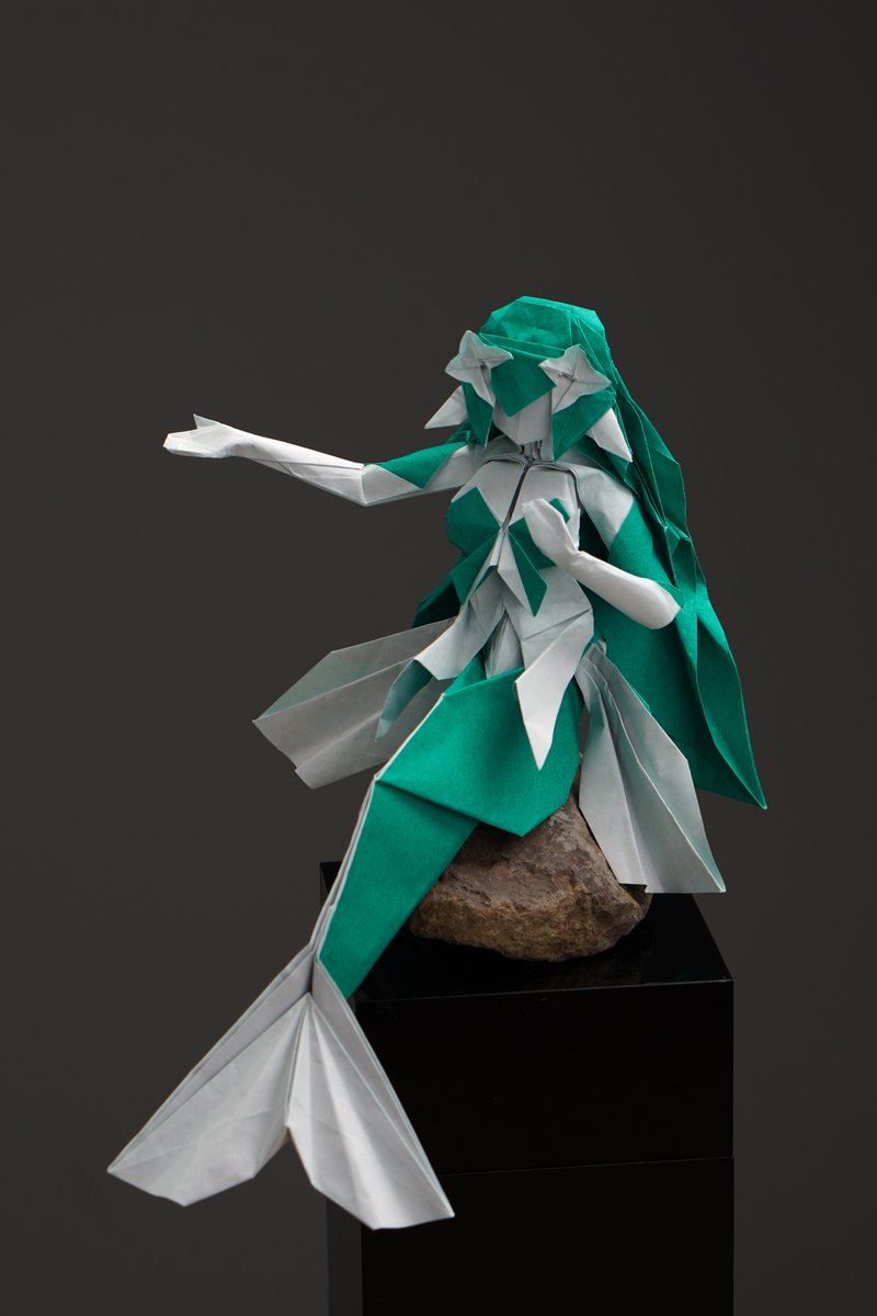 __ObeLisK's tweet photo. 沃雅妮莎/Vodyanitsa
From a single sheet of paper(60cm*60cm)
#origami #GenshinImpactㅤ https://t.co/FJ252FfSkn