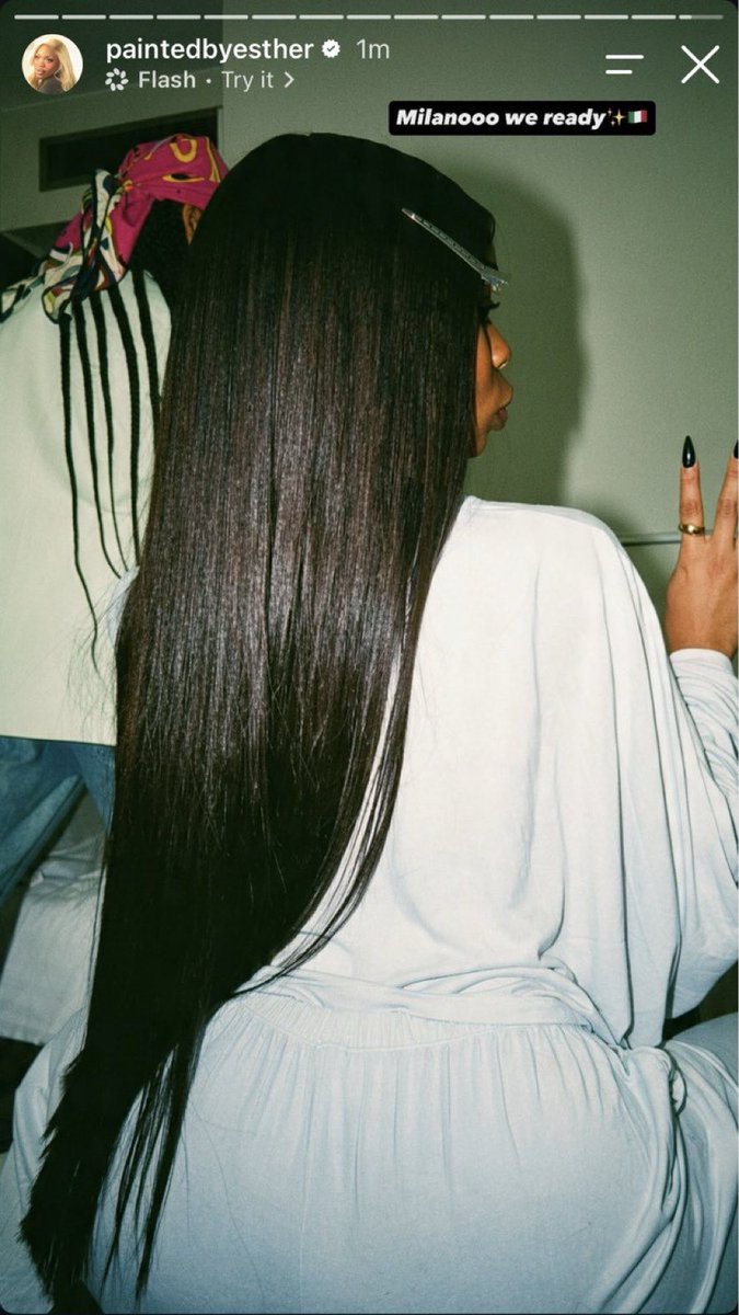 CarthenCrave's tweet photo. PaintedbyEsther teases Olandria’s stunning hair look ahead of her appearance at the Off-White show!
#OlandriaxOffWhite #10x10 https://t.co/XgBGvYiPSN