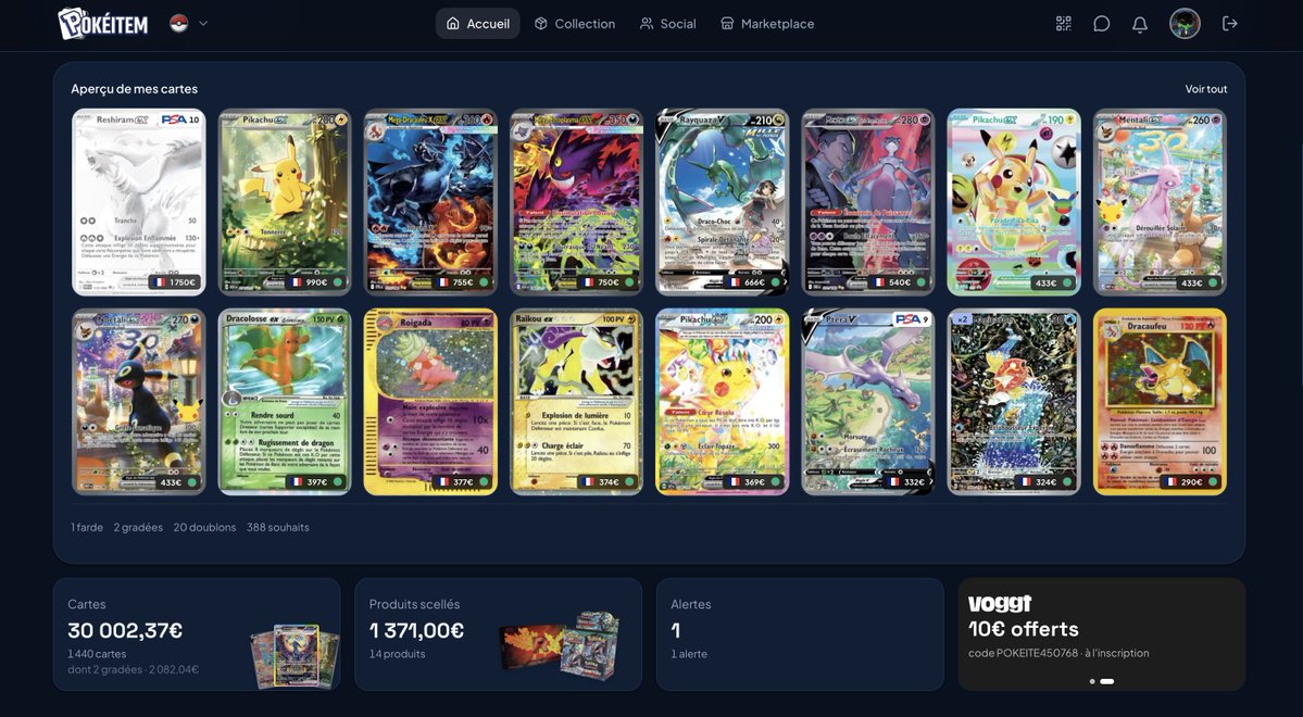 0xPocho's tweet photo. Votre contenu Pokémon TCG peuvent maintenant vous faire gagner des lots. 🎬

Nouveauté sur PokéItem : le Clipping. Parlez de PokéItem sur X, TikTok, Instagram ou YouTube, vos vues deviennent des XP pour le classement saisonnier.

Dispo sur la web app. Voici comment ça marche 👇 https://t.co/FfofetgnmC