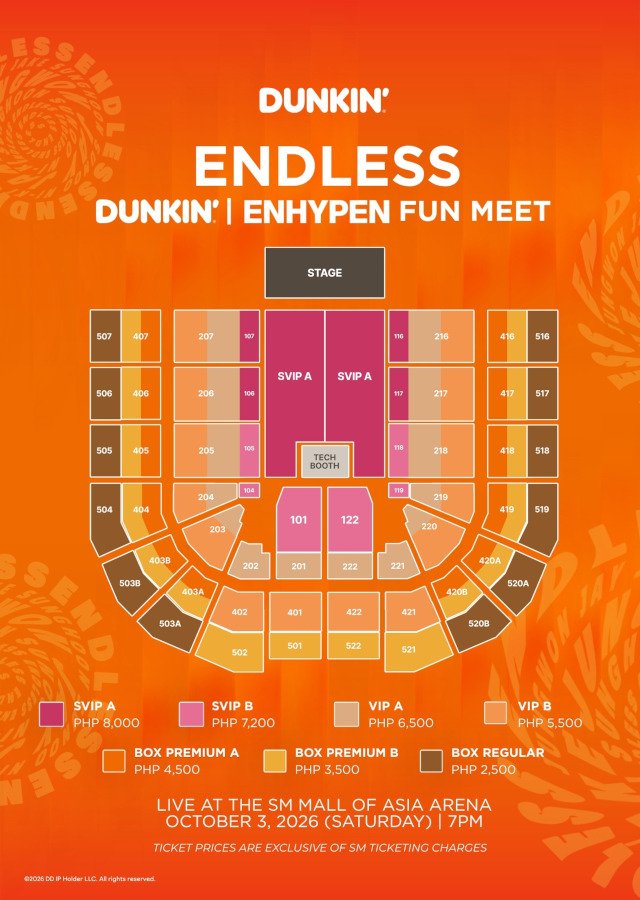 riacartsph's tweet photo. wts lfb enhypen endless dunkin ph ticket
- svip a
- box premium a
- unclaimed tickets
- can send proofs
meet up: sm north edsa/moa
rfs: got our desired seats
send dm
#DunkinPH_ENDLESS #ENDLESSFunMeet #ENHYPEN_in_MNL #Dunkin_with_Enhypen https://t.co/nlJKcaX3pR