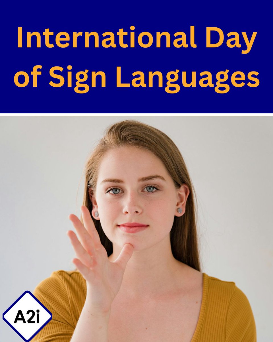 A2iTranscribes's tweet photo. Today is International Day of Sign Languages!

More than 300 sign languages are used worldwide, each with its own grammar and structure.

Our professionally translated and presented BSL videos help make information more accessible to Deaf BSL users - https://t.co/FzLXgSUH4X

#BSL https://t.co/nSaUpSQUQB