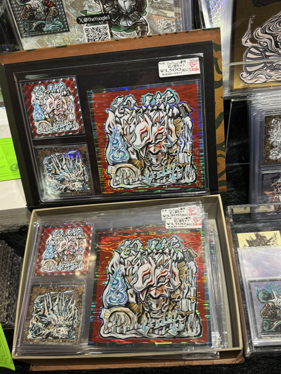ir0d0rin0miyak0's tweet photo. 本日はギャラリー幻の #僕らの妖怪シール展 へ
暗めの店内にバッチリ合う妖怪たち、ランダムシールくじ引き等楽しいイベントも満載。
リアルタッチからデフォルメまで様々な妖怪たちが。ホログラムも沢山種類があり、シールグッズ作るのも楽しそうだなと感じました

ゾクちゃん、皆様お疲れ様でした🙇‍♂️ https://t.co/UqpBZIjcZh