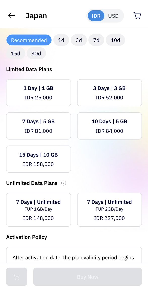 ellyaqul's tweet photo. Kalian yang mau traveling ke Jepang atau negara lain, daripada nanti sampe sana repot lepas pasang sim card mending pakai esim. Pas kmrn jalan2 ke Jepang aku nemu si Kurosim ini, dia esim yang bisa kita pasang di hp tanpa harus ganti nomor hp utama kita. Jd dia cuma beli paket data aja buat di LN.
Paketnya juga bisa dipilih sesuai kebutuhan kita.￼
