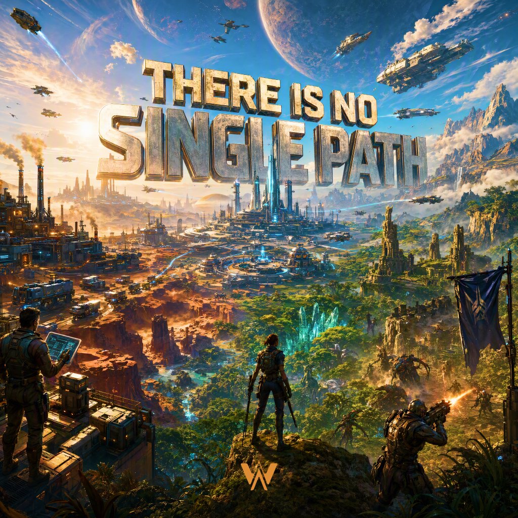 AIWORLDSGAMES's tweet photo. 🎮 What if there was no “correct” way to play?

One player builds a business.

Another explores the world.

Someone else fights.

Another focuses on diplomacy.

A good world doesn’t need everyone to follow the same path.

👉 https://t.co/2eHVhLCfQa https://t.co/WTXv8Vmr5T