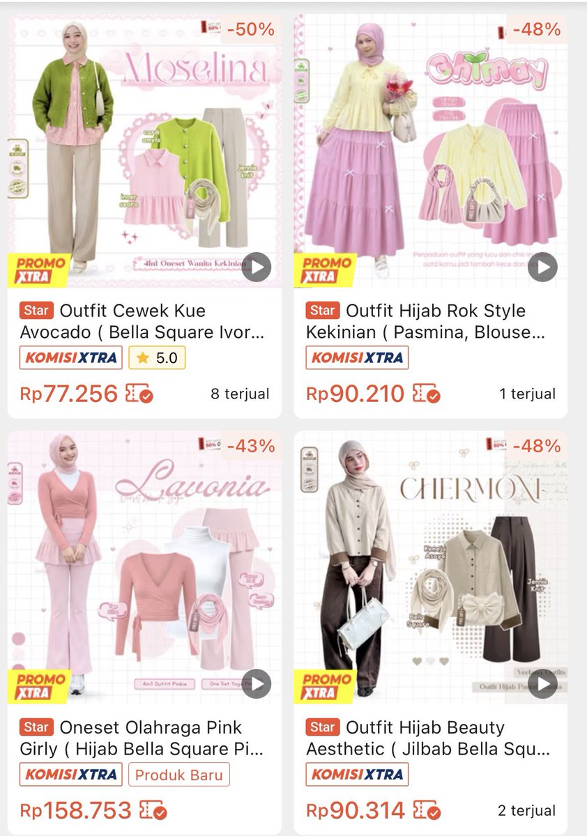 inibiyah's tweet photo. TOKO TER HELPFUL BUAT CEWE BINGUNG
no more bingung pairing outfit karena toko ini jual one set lucu cantik gemess. outfit kuliah, hangout cantik, hangout santai, kondangan, sampe olahraga juga adaa + HARGANYA AFFORDABLE. https://t.co/y4RcNtCWGC
