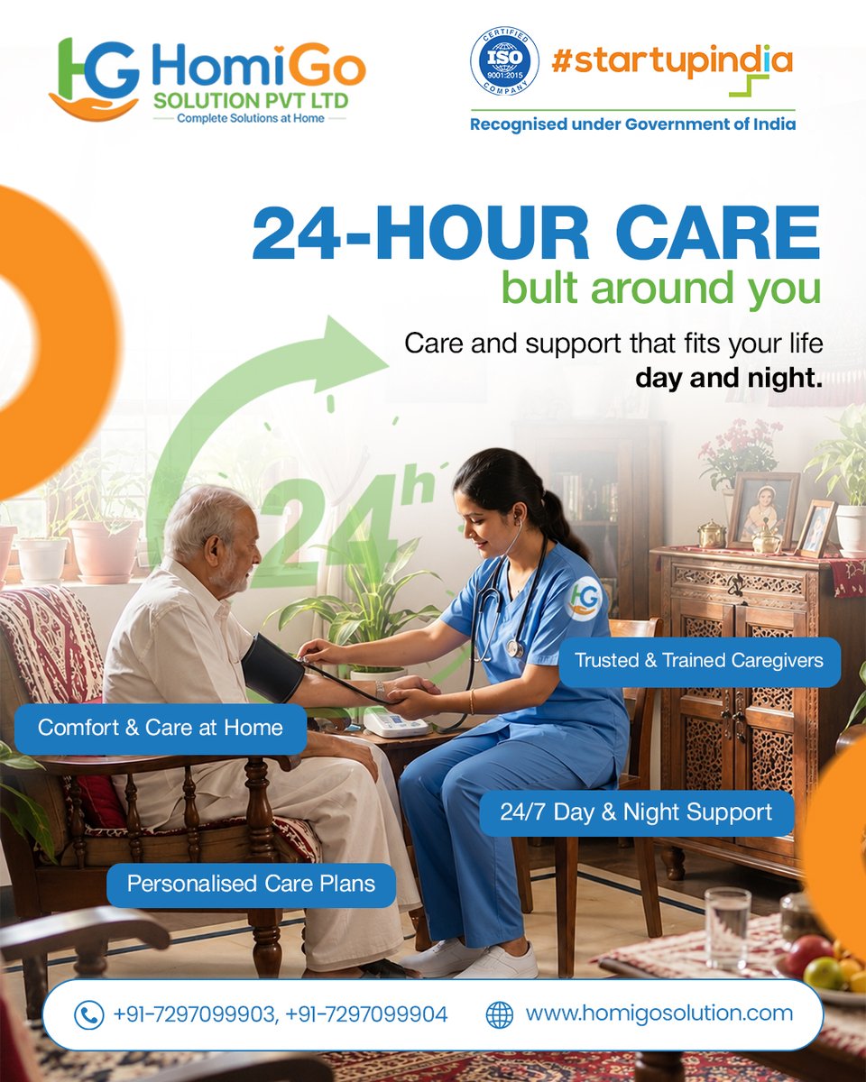 HomigoSolu45043's tweet photo. 24/7 care, comfort and support—right at home.
Trusted caregivers. Personalised care. Homigo Solutions.
#HomigoSolutions #HomeCare #24HourCare #ElderCare #PatientCare https://t.co/fJUjX4H1ox