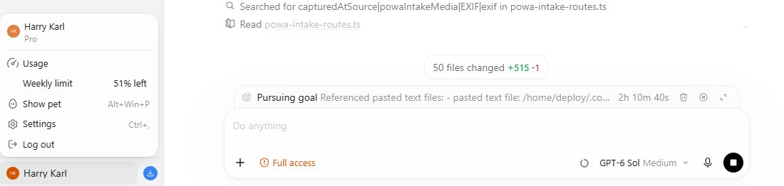 HarryKarl_'s tweet photo. @ForwardEditor @OpenAI The fun continues. Perhaps that update you see there is the 'bug' getting fixed, or my skill issues! lol https://t.co/js6ubYEqaH