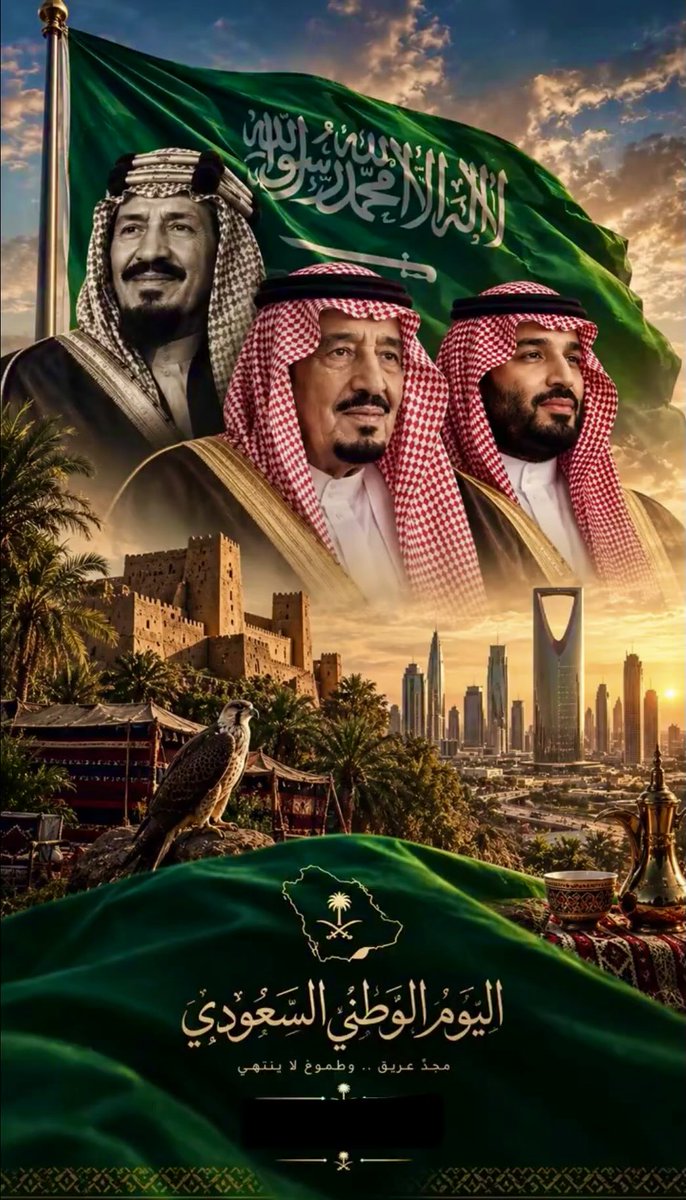 MK_alkhathami's tweet photo. #اليوم_الوطني_السعودي_٩٦ 

في ذكرى اليوم الوطني السعودي السادس والتسعين، نستحضر بكل فخر واعتزاز مسيرة وطنٍ عظيم، أرسى دعائمه الملك المؤسس عبدالعزيز بن عبدالرحمن آل سعود – طيب الله ثراه –، ووحّد أرجاءه، وأقام بنيانه على أسس راسخة من الإيمان والوحدة والانتماء. https://t.co/9Z2FxqY9OP