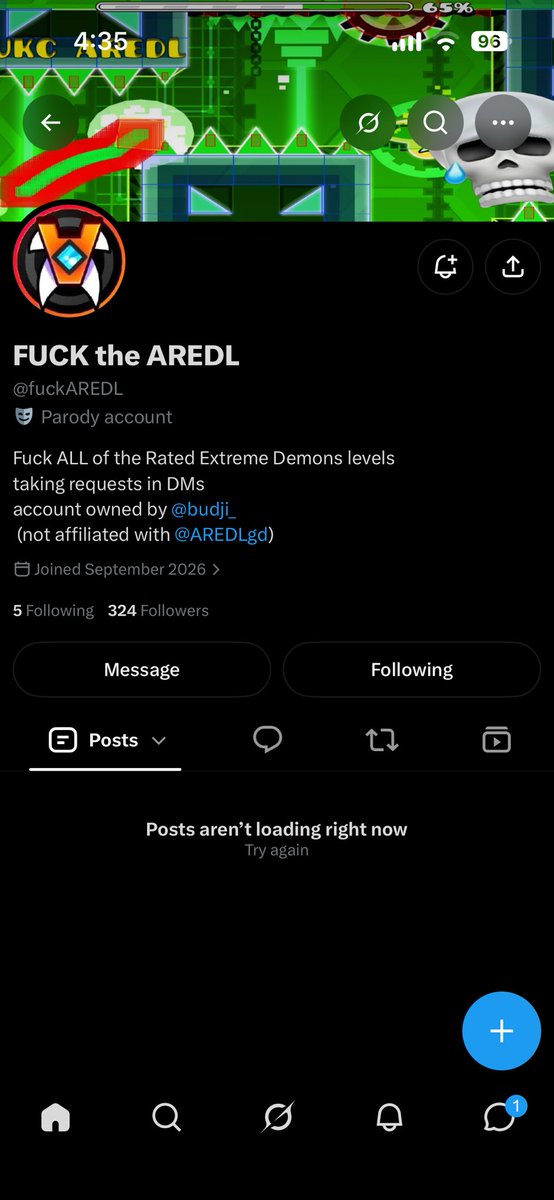 gabomlz_'s tweet photo. @fuckAREDL Tweets don’t load at all https://t.co/7ftK65Fhyp