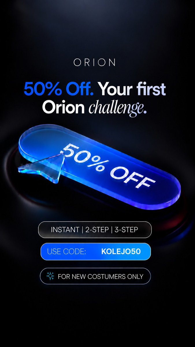 NuhuAliyuGimba1's tweet photo. 🚨 GIVEAWAY ALERT 🚨

Orion Funded is giving my community a chance to win 5 × $10K accounts 

That is $50K total in accounts for 5 winners

How to enter 👇

✅ Follow @NuhuAliyuGimba1 
✅ Follow @OrionAffiliates
✅ Follow @orionfundedcom
✅ Follow @Eurusd_Hunter 

✅ Like and repost this post

That’s it 🚀

5 winners will each receive a $10K Orion Funded account