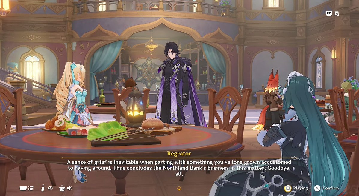 dailyboattore's tweet photo. //7.1 archon quest spoilers 
.
.
.
.
.
Pantalone sitting here with Dottore's soulbox open on the table and holding his seal of life which probably contains a memory of the two of them and then later appearing with this speech, oh my god this hurts https://t.co/BCSsoUHeEc