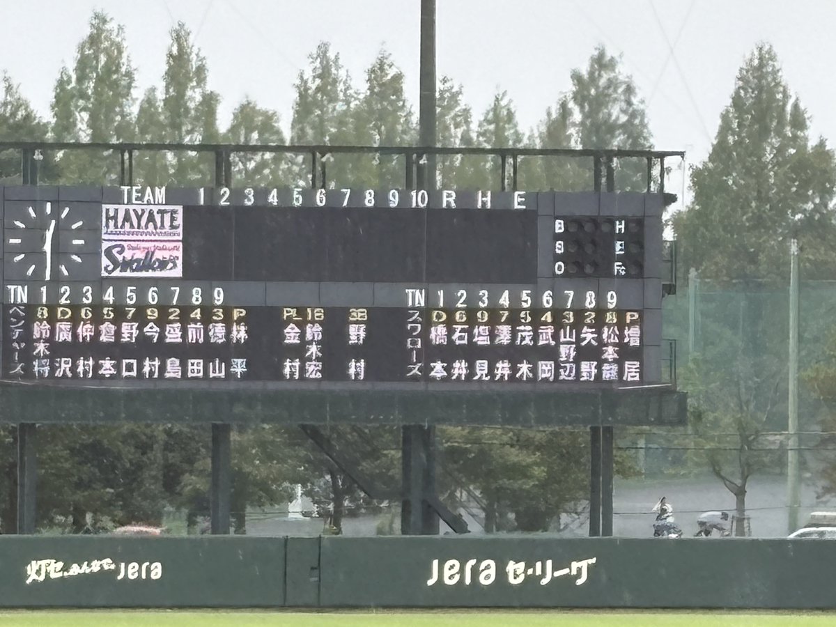 ricecrasher's tweet photo. 戸田球場最終戦はホームラン乱発も降雨ノーゲーム。なんとも戸田らしい幕引き。石川投手を見送った涙なのか雨なのかよく分からず全身ずぶ濡れになりましたが、心に一区切りつけられたかな。たくさんの思い出をありがとう戸田球場！ https://t.co/N8kwjdZNUw