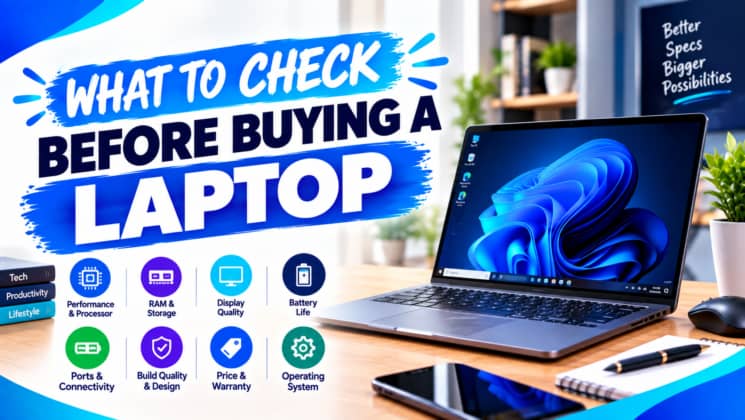 TechConvos19's tweet photo. Do you plan on buying a new laptop? Don’t just look at the brand or appearance! Here are the key things to check from RAM and processor to battery, storage, display and upgrade options before you spend your money.

Read the full guide: https://t.co/GaUwR8RJRU

#LaptopTips https://t.co/QrLcowzF7G