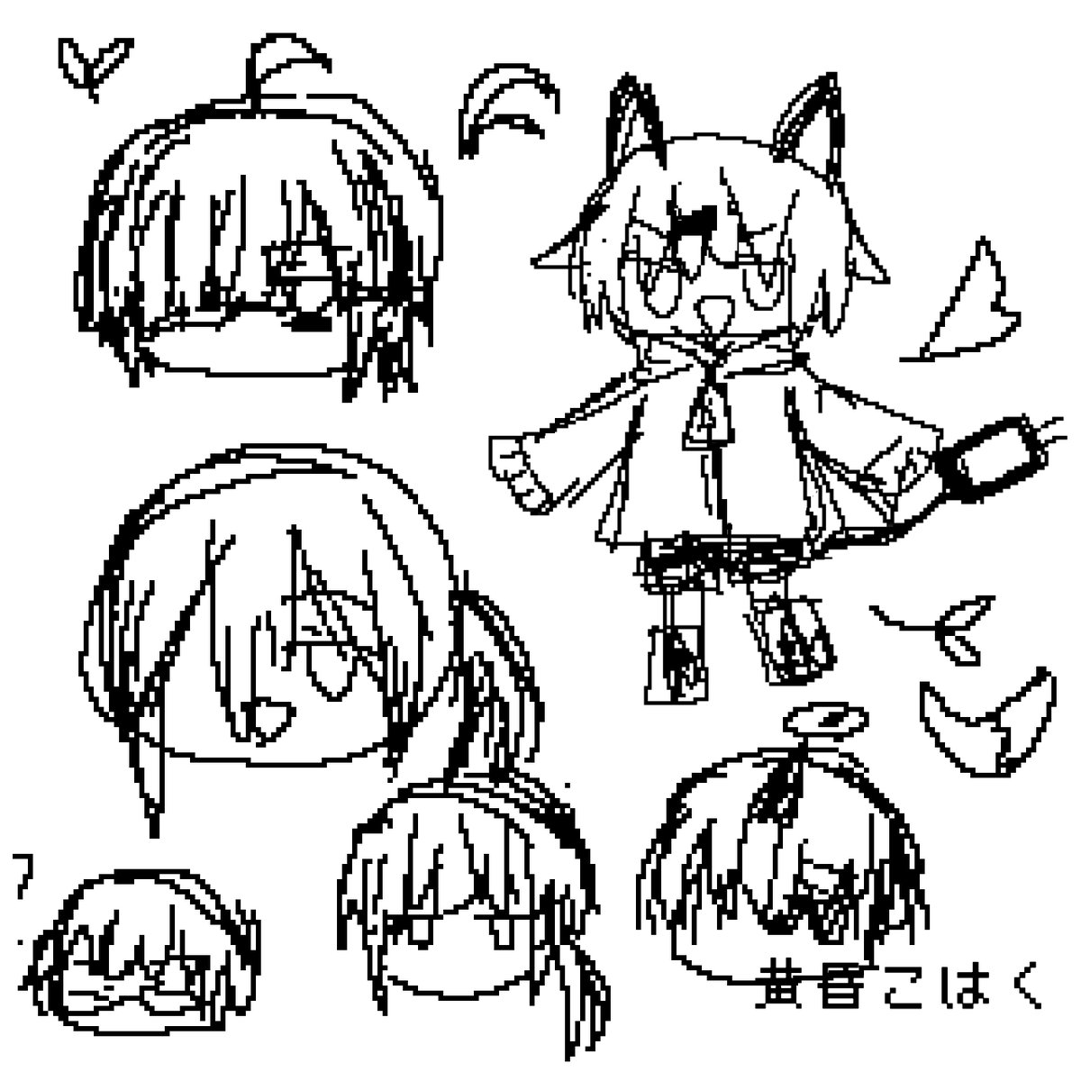 tasogaredokini0's tweet photo. MYCOEIROINK��未配布）
キャラデザ案　ラフ
#黄昏コハク https://t.co/yTsKAGITwS
