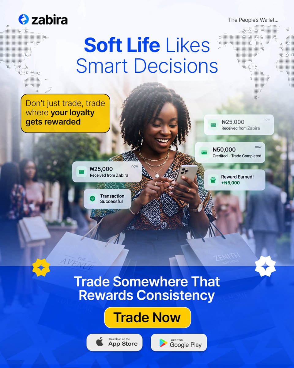 TheZabira's tweet photo. Smart traders know it’s not just about making a trade. It’s also about what comes with staying consistent. 

Keep your trades coming and put yourself in line for the rewards. Trade on Zabira.

#zabira #thepeoplewallet #giftcardamazon #giftcards #crypto https://t.co/GNB65NQvSY
