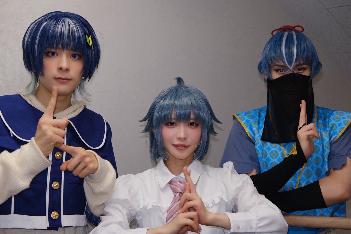 shinta1024's tweet photo. ペコポン侵略ミュージカル『ケロロ軍曹』
本日もありがとうございました！

みんな大好きタママ&amp;桃華。
ドロロと色味あってるね！！

このあと20時から
至恩とニコ生あるから見てねー！
#ケロミュ 
https://t.co/GqSfF1clnr https://t.co/TXnH47XZi9