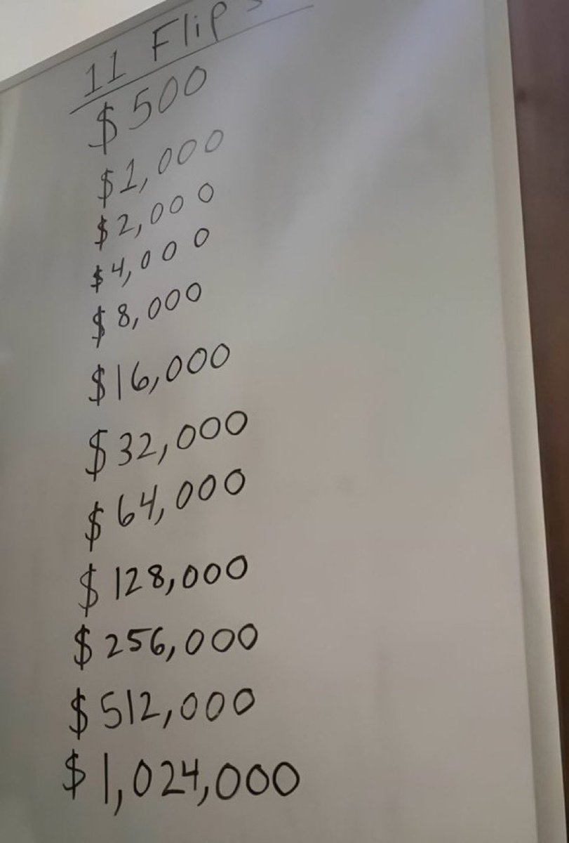 dwkripto's tweet photo. Kriptoda Milyoner olmanız için 500 doları sadece 11 kez üst üste 2’ye katlamanız gerekiyor.

Aslında basit. https://t.co/Xg4dFMf1B2