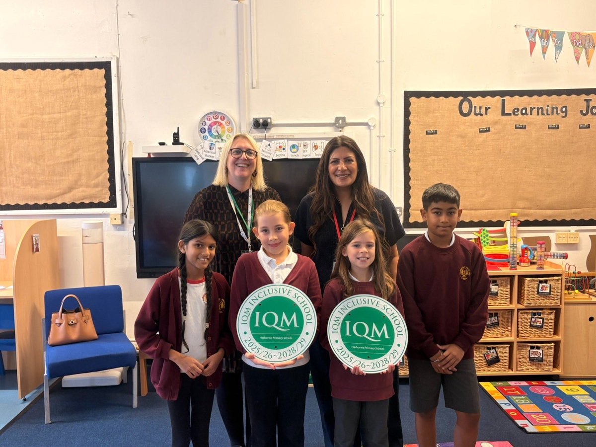 PreetKGillMP's tweet photo. Pleased to visit Harborne Primary School and celebrate its Inclusion Quality Mark Inclusive School Award. 

It recognises the school’s work to ensure every child feels valued, supported and able to thrive.

Congratulations to pupils, leadership and dedicated long standing staff! https://t.co/RWK3kD2Im6