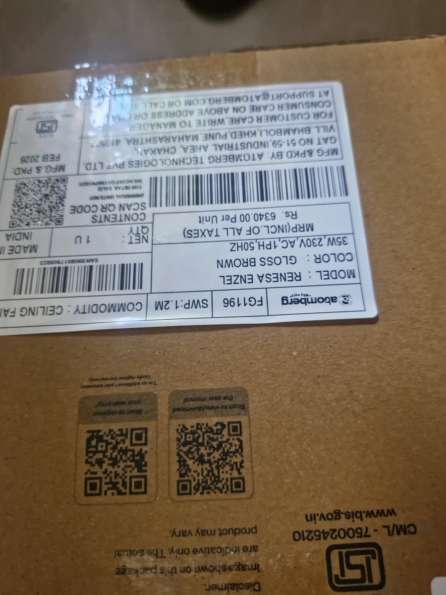 bhuvneshoff's tweet photo. @arindam_paul @Shibam3 Does this look dark walnut to you?  I am feeling mentally harassed and wasting my time in #atomberg issues instead of enjoying my new home. @@arindam_paul @Shibam3 @AtombergCares why are you harassing a customer? https://t.co/UpQhBzTHbf