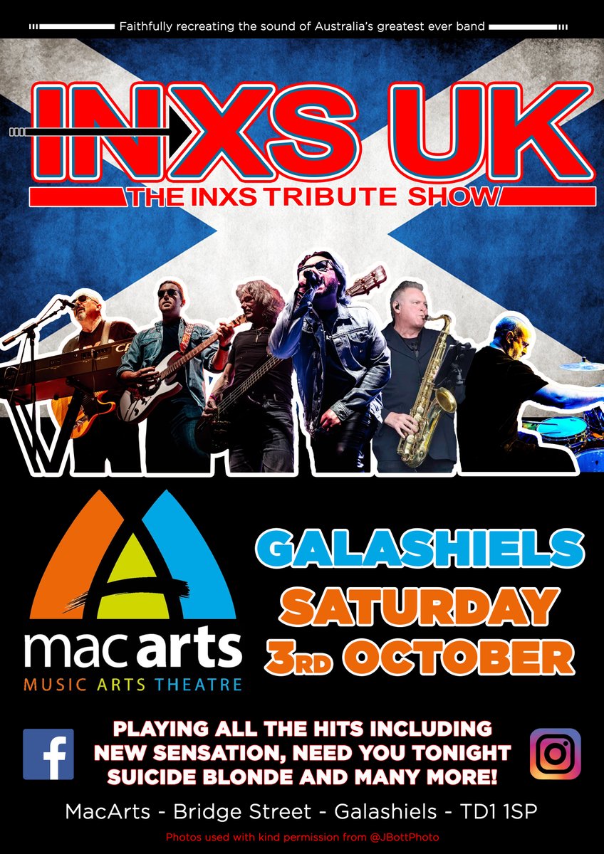 macartsscotland's tweet photo. Tomorrow Night
INXS UK - The INXS Tribute Show
Doors: 7pm
Tickets: https://t.co/GGYxHywgeS https://t.co/F9CEZ2K6lz