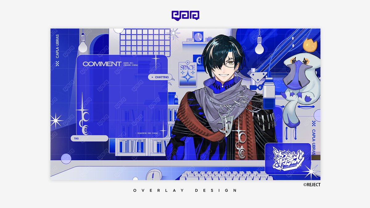 paa_vtuber's tweet photo. ❮ works ❯

REJECT所属 VTuber 
カプラ・リブラスさん(@rc_capla_libras)の
お名前ロゴ、配信背景
初配信サムネイル、配信サムネフレームを制作させて頂きました。

#commissions https://t.co/lFA2Vf8ekn
