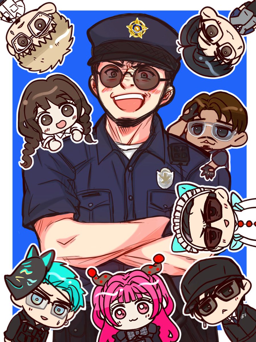 miyariok's tweet photo. 勝痔さんはじめ皆さん、盛り上げて下さってありがとうございます。警察視点おもしろいよー！！

#ストグラファンアート https://t.co/ZHOuwWhflK